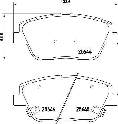 Cobreq N-1203 - Kit de plaquettes de frein, frein à disque cwaw.fr