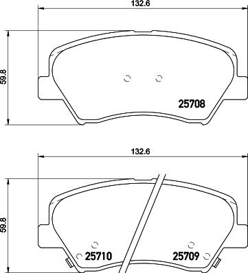 Cobreq N-1272 - Kit de plaquettes de frein, frein à disque cwaw.fr