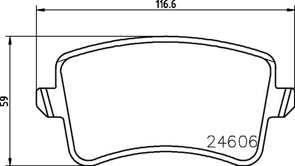 Cobreq N-1741 - Kit de plaquettes de frein, frein à disque cwaw.fr