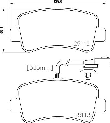 Cobreq N-1747 - Kit de plaquettes de frein, frein à disque cwaw.fr