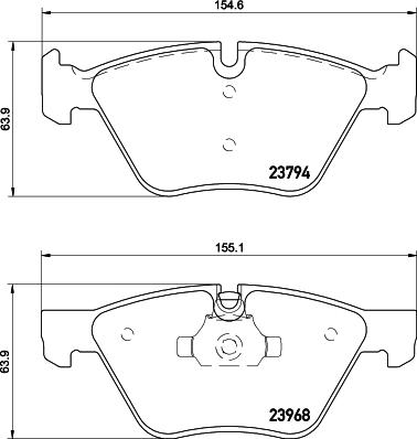 Cobreq N-1716 - Kit de plaquettes de frein, frein à disque cwaw.fr