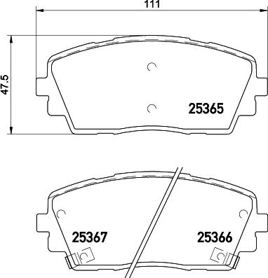 Cobreq N-1711 - Kit de plaquettes de frein, frein à disque cwaw.fr