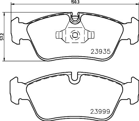 Cobreq N-1724 - Kit de plaquettes de frein, frein à disque cwaw.fr