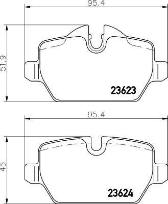 Cobreq N-1726 - Kit de plaquettes de frein, frein à disque cwaw.fr