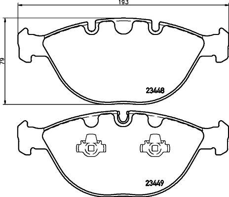 Cobreq N-1720 - Kit de plaquettes de frein, frein à disque cwaw.fr