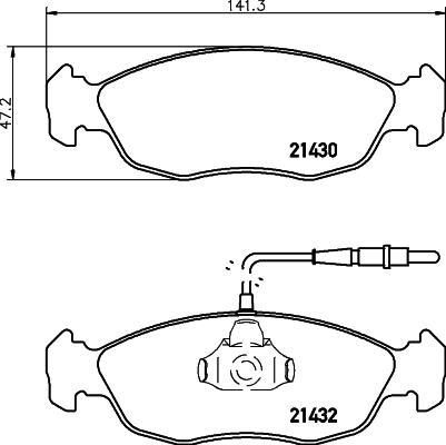 Cobreq N-897 - Kit de plaquettes de frein, frein à disque cwaw.fr