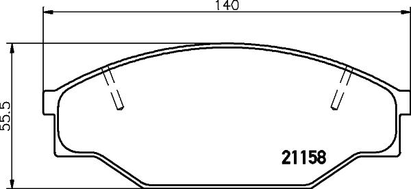 Cobreq N-847 - Kit de plaquettes de frein, frein à disque cwaw.fr