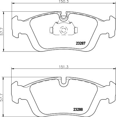 Cobreq N-859 - Kit de plaquettes de frein, frein à disque cwaw.fr