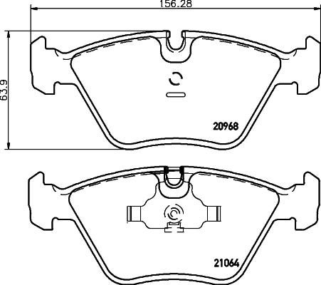 Cobreq N-863 - Kit de plaquettes de frein, frein à disque cwaw.fr