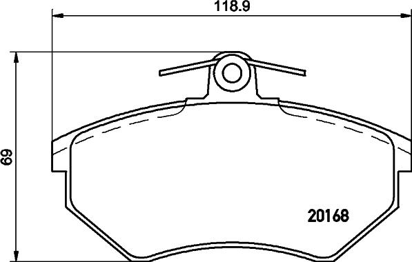 Cobreq N-896 - Kit de plaquettes de frein, frein à disque cwaw.fr