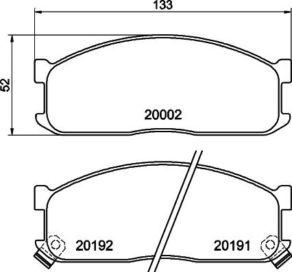 Cobreq N-886 - Kit de plaquettes de frein, frein à disque cwaw.fr