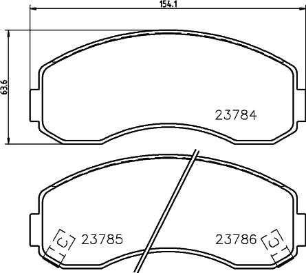 Cobreq N-888 - Kit de plaquettes de frein, frein à disque cwaw.fr