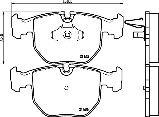 Cobreq N-838 - Kit de plaquettes de frein, frein à disque cwaw.fr