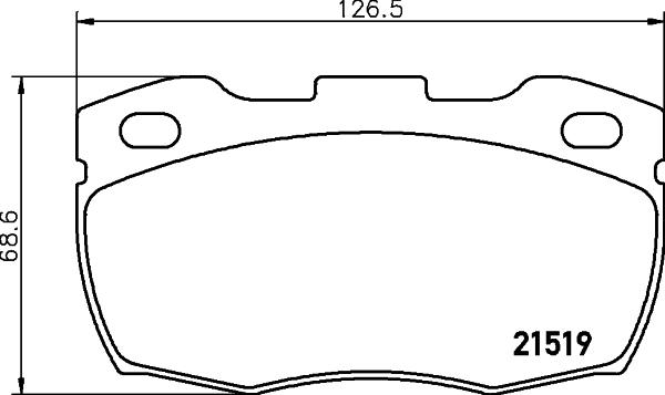 Cobreq N-832 - Kit de plaquettes de frein, frein à disque cwaw.fr