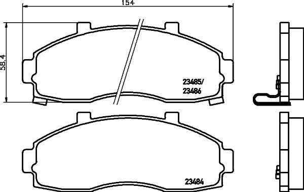 Cobreq N-829 - Kit de plaquettes de frein, frein à disque cwaw.fr