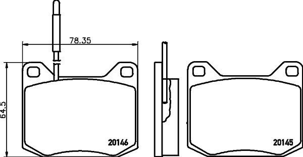 Cobreq N-877 - Kit de plaquettes de frein, frein à disque cwaw.fr