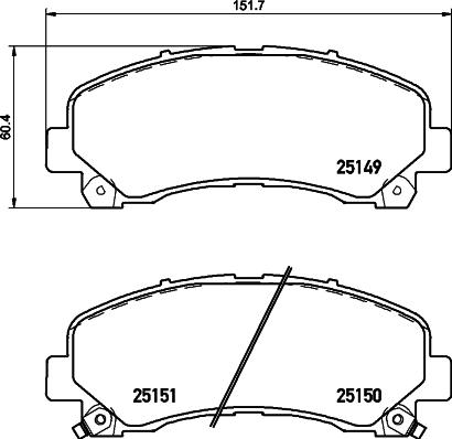 Cobreq N-390 - Kit de plaquettes de frein, frein à disque cwaw.fr