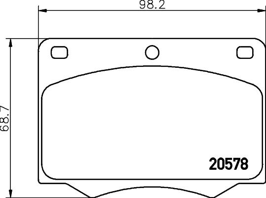 Cobreq N-303 - Kit de plaquettes de frein, frein à disque cwaw.fr