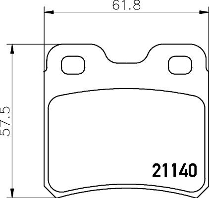 Cobreq N-326 - Kit de plaquettes de frein, frein à disque cwaw.fr