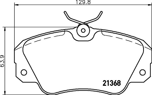 Cobreq N-322 - Kit de plaquettes de frein, frein à disque cwaw.fr