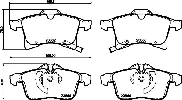 Cobreq N-373 - Kit de plaquettes de frein, frein à disque cwaw.fr