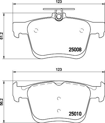 Cobreq N-296 - Kit de plaquettes de frein, frein à disque cwaw.fr