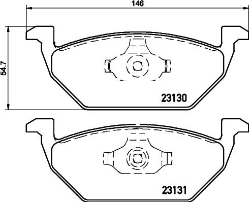 Cobreq N-252 - Kit de plaquettes de frein, frein à disque cwaw.fr