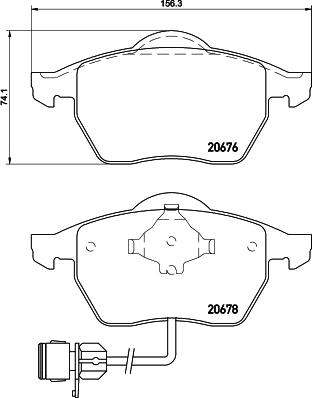 Cobreq N-269 - Kit de plaquettes de frein, frein à disque cwaw.fr