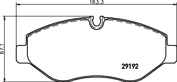 Cobreq N-2055 - Kit de plaquettes de frein, frein à disque cwaw.fr