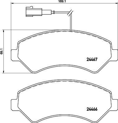 Cobreq N-2066 - Kit de plaquettes de frein, frein à disque cwaw.fr