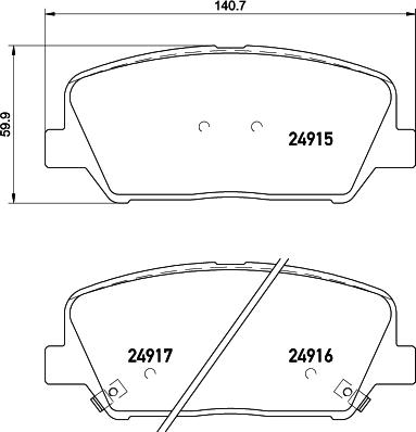 Cobreq N-2005 - Kit de plaquettes de frein, frein à disque cwaw.fr