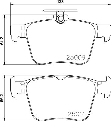 Cobreq N-2000 - Kit de plaquettes de frein, frein à disque cwaw.fr