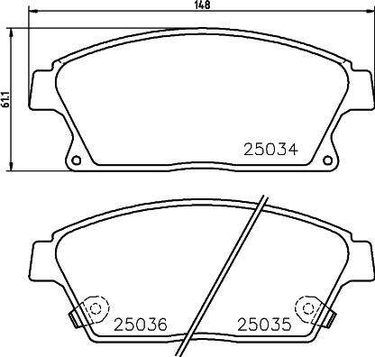 Cobreq N-2012 - Kit de plaquettes de frein, frein à disque cwaw.fr