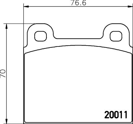 Cobreq N-208 - Kit de plaquettes de frein, frein à disque cwaw.fr