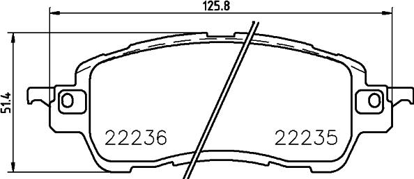 Cobreq N-2036 - Kit de plaquettes de frein, frein à disque cwaw.fr