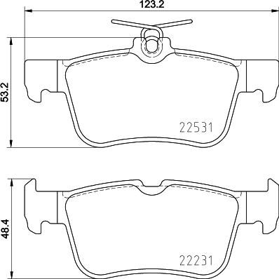 Cobreq N-2115 - Kit de plaquettes de frein, frein à disque cwaw.fr