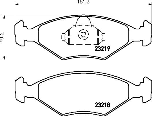 Cobreq N-213 - Kit de plaquettes de frein, frein à disque cwaw.fr