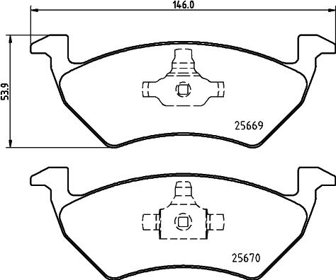 Cobreq N-286 - Kit de plaquettes de frein, frein à disque cwaw.fr