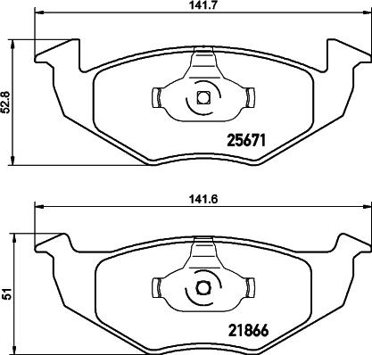 Cobreq N-288 - Kit de plaquettes de frein, frein à disque cwaw.fr