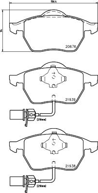 Cobreq N-282 - Kit de plaquettes de frein, frein à disque cwaw.fr