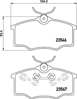 Cobreq N-239 - Kit de plaquettes de frein, frein à disque cwaw.fr