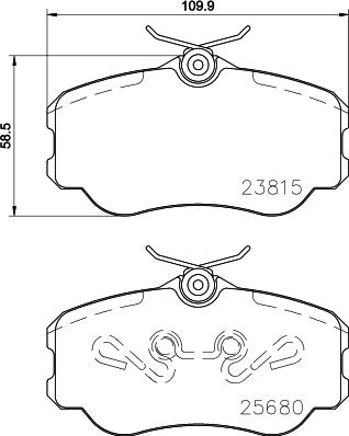 Cobreq N-232 - Kit de plaquettes de frein, frein à disque cwaw.fr