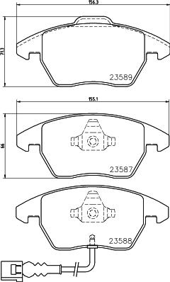 Cobreq N-279 - Kit de plaquettes de frein, frein à disque cwaw.fr