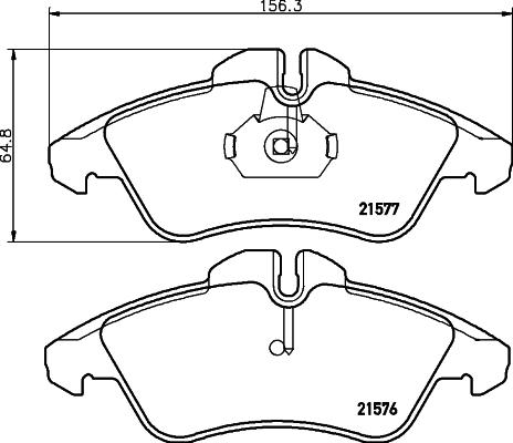 Cobreq N-731 - Kit de plaquettes de frein, frein à disque cwaw.fr