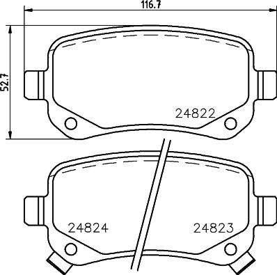 Cobreq N-737 - Kit de plaquettes de frein, frein à disque cwaw.fr