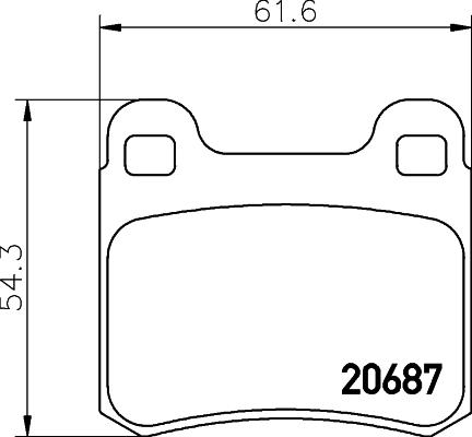 Cobreq N-724 - Kit de plaquettes de frein, frein à disque cwaw.fr