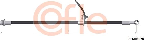 Cofle 92.BH.HN076 - Flexible de frein cwaw.fr