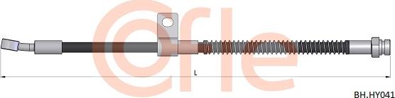 Cofle 92.BH.HY041 - Flexible de frein cwaw.fr