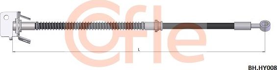 Cofle 92.BH.HY008 - Flexible de frein cwaw.fr