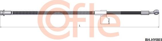 Cofle 92.BH.HY003 - Flexible de frein cwaw.fr